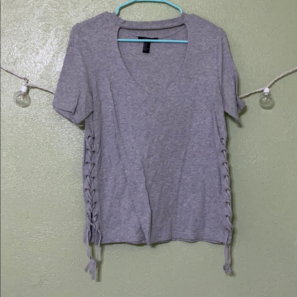 Light grey top